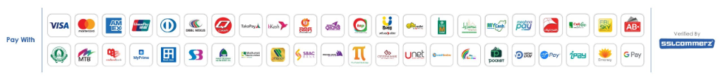 Supported Payment Methods - Verified by SSLCommerz
